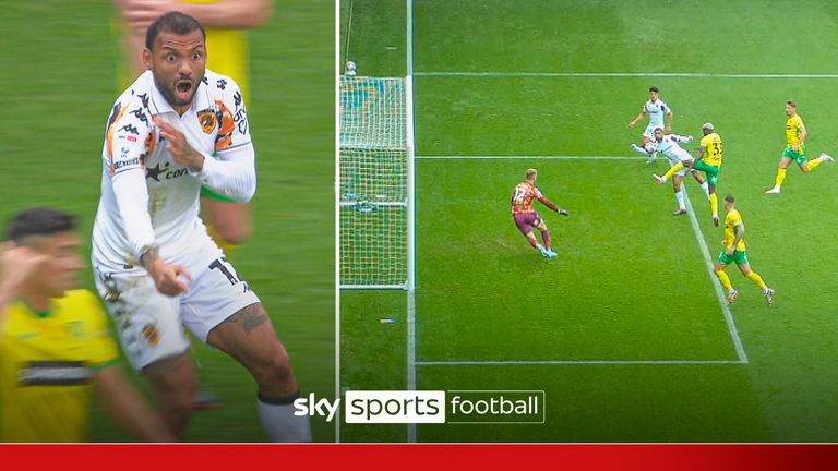 Goal or handball? Hull City&#39;s goal disallowed against Norwich