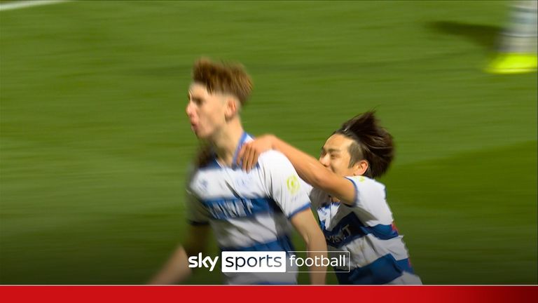 Kieran Morgan's superb strike saw QPR move level with Coventry City in the second half.