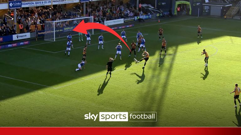 Jack Sheperb volley for Bradford City.