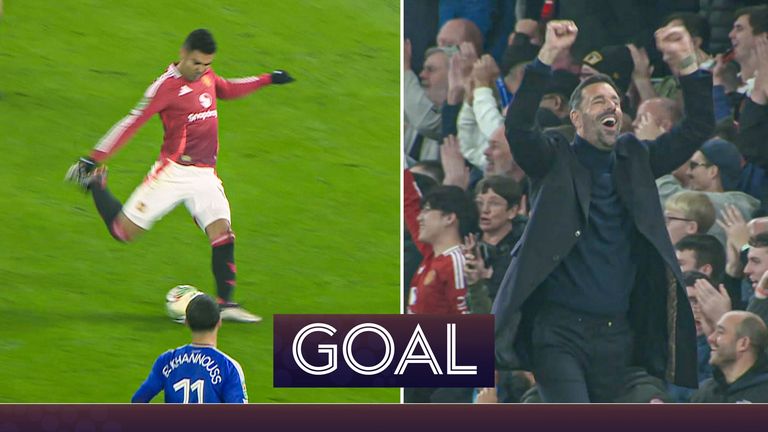 Carabao Cup: Casemiro's beauty gives Man Utd the lead over Leicester