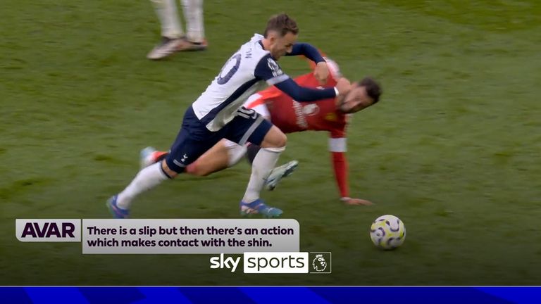 Howard Webb and Michael Owen debate whether Manchester United's Bruno Fernandes should have been given a red card for serious foul play against Tottenham.