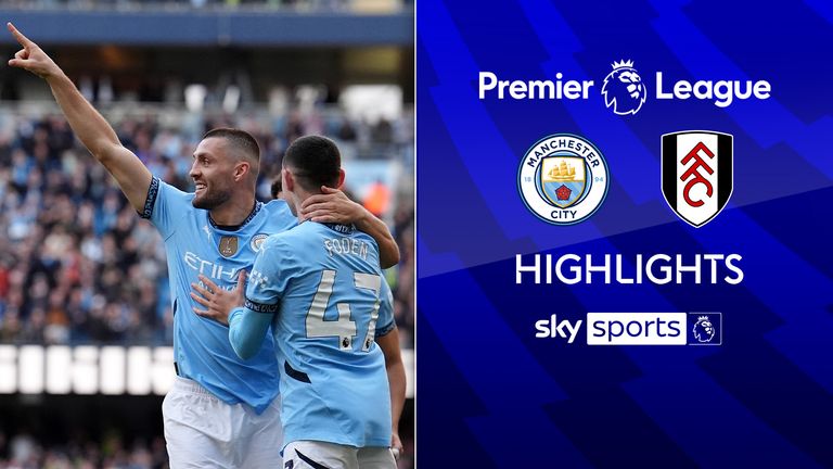 Highlights vom Premier-League-Spiel zwischen Manchester City und Fulham