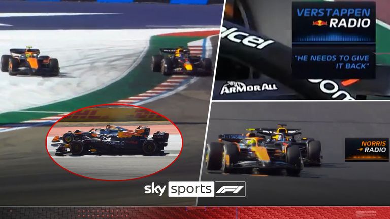 ¡Norris y Verstappen enviaron mensajes de radio acalorados después de la adelantación!