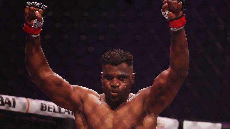 Francis Ngannou returned to mixed martial arts with a devastating first-round stoppage of Renan Ferreira in Riyadh 