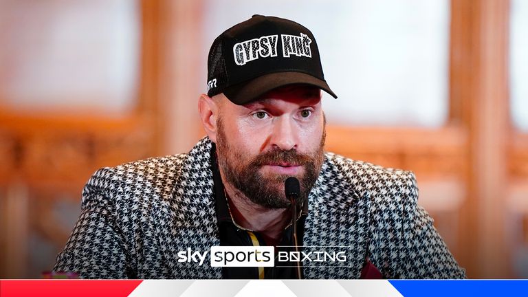 Tyson Fury during a press conference at the Guildhall, London. Picture date: Wednesday October 23, 2024.
