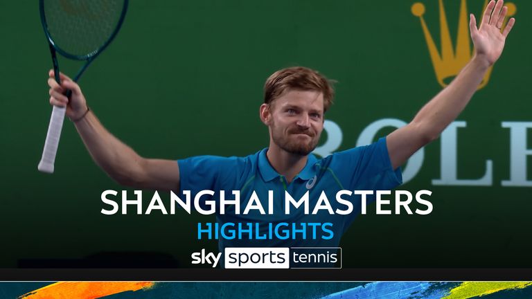 Highlights of the round 16 match between David Goffin and Alexander Zverev at the Shanghai Masters. 