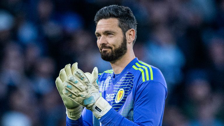 Scotland&#39;s Craig Gordon Friendly against Finland at Hampden Park, on June 07, 2024