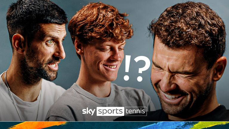 Jannik Sinner, Novak Djokovic, Grigor Dimitrov