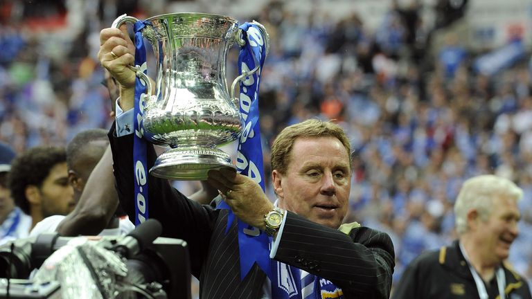 Harry Redknapp was de meest recente Engelse manager die de FA Cup won, samen met Portsmouth in 2008