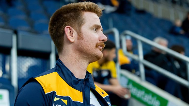 Gambar oleh Allan McKenzie/SWpix.com - 03/05/2024 - Liga Rugby - Betfred Super League Putaran 10 - Leeds Rhinos v London Broncos - AMT Headingley, Leeds, Inggris - James Simpson.