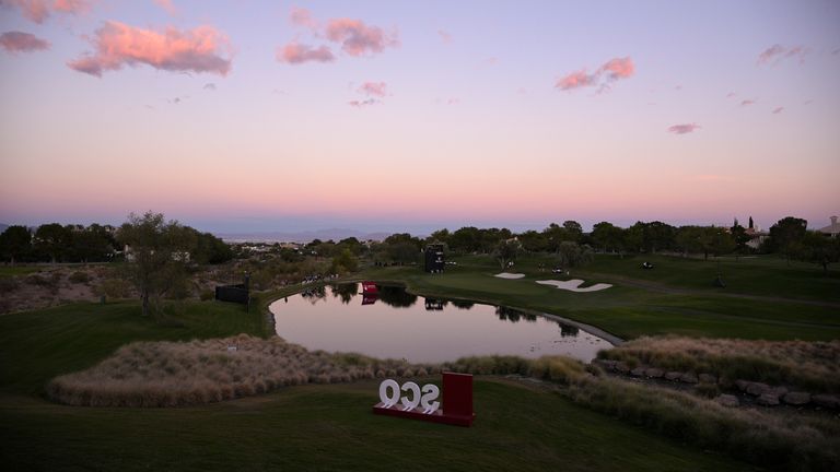 Play was suspended at TPC Summerlin due to bad light