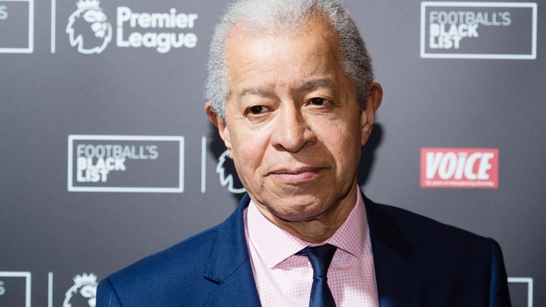 Lord Herman Ouseley na zdjęciu podczas wydarzenia Football Black List 2016 w Londynie