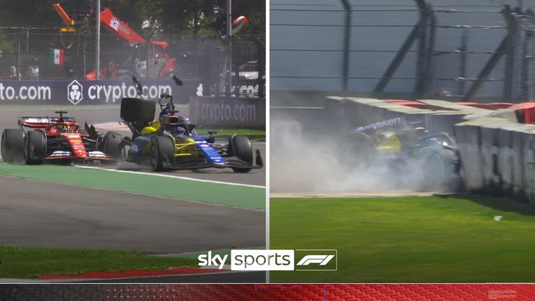 A massive crash between Alex Albon and Oliver Bearman saw the red flag come out for a second time during P1 at the Mexico City Grand Prix.