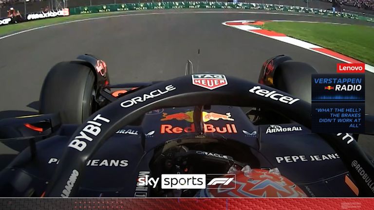 Max Verstappen&#39;s difficult Friday continued in Mexico as he was forced to return to the pitlane again in second practice.