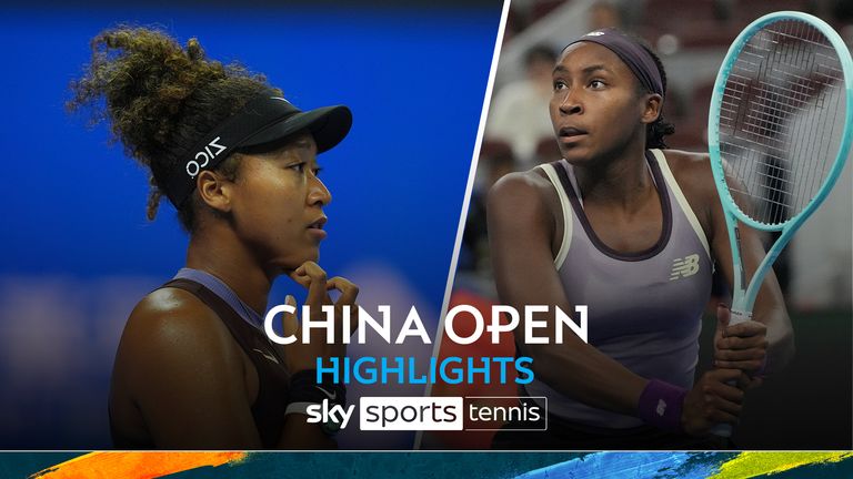 Highlights of the China Open round of 16 match between Naomi Osaka and Coco  Gauff. 