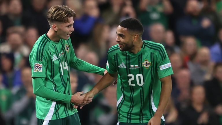 Northern Ireland scored three goals in the first half