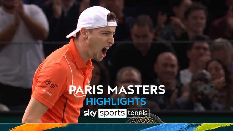 Highlights of the Paris Masters match between Ugo Humbert and Brandon Nakashima.