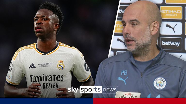 Pep Guardiola mengatakan junior Vinicius Real Madrid layak untuk memenangkan Ballon d'Or