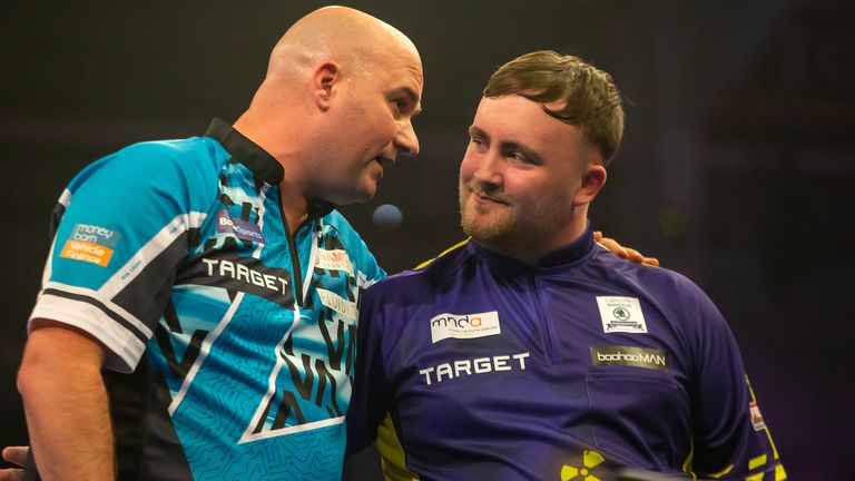 Rob Cross vs Luke Littler at the World Grand Prix