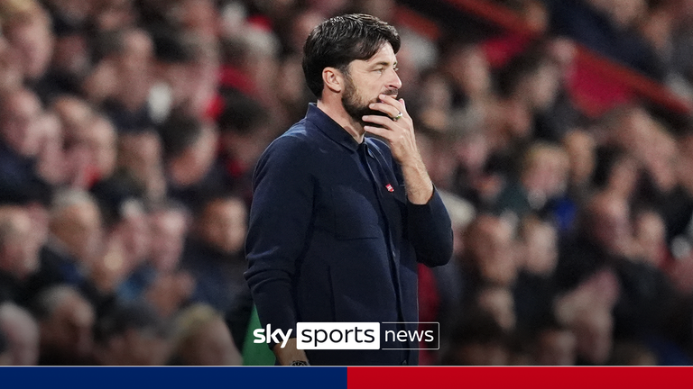 Southampton manager Russell Martin during the Premier League match at the Vitality Stadium, Bournemouth. Picture date: Monday September 30, 2024.