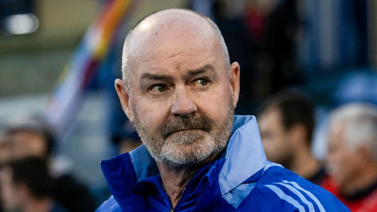 ZAGREB, CROATIA - OCTOBER 12: Scotland head coach Steve Clarke during a UEFA Nations League match between Croatia and Scotland at Stadion Maksimir, on October 12, 2024, in Zagreb, Croatia. (Photo by Craig Williamson / SNS Group)