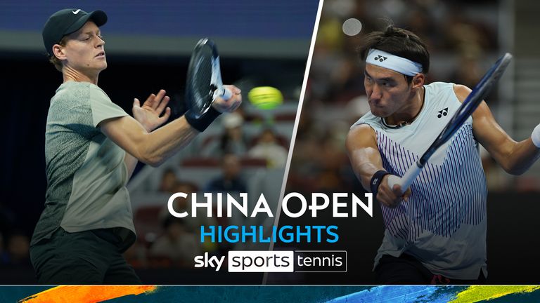 Highlights of the China Open semi-final between Jannik Sinner and 
Yunchaokete Bu.