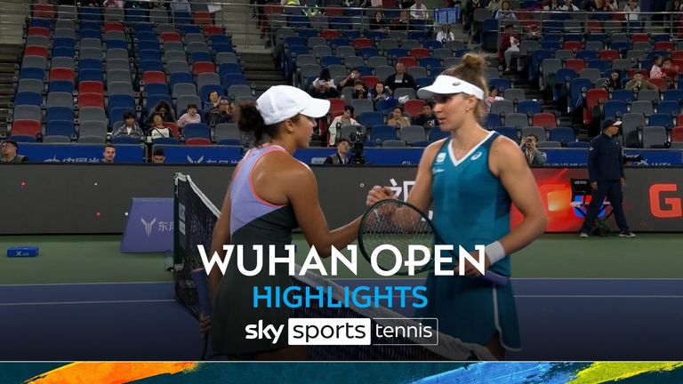 Highlights of Beatriz Haddad Maia against Madison Keys at the Wuhan Open.