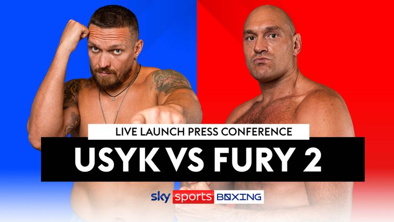 Oleksandr Usyk vs Tyson Fury 2: Live stream of launch press conference ahead of December 21 rematch