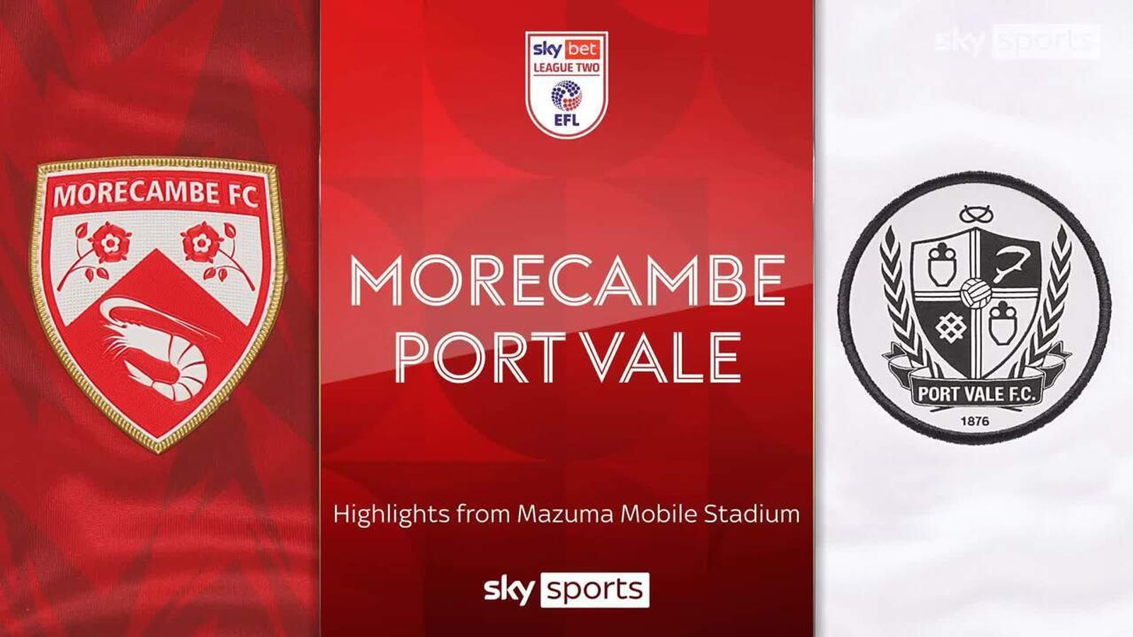 Morecambe 0-1 Port Vale | League Two Highlights | Football News | Sky ...