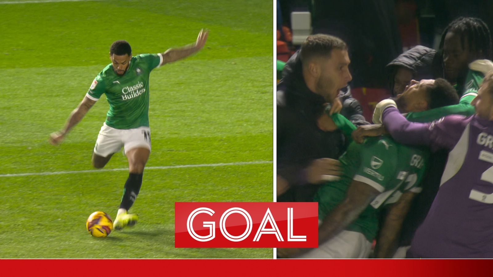 ¡Andre Gray hace rizos en BELLEZA para igualar en el tiempo de descuento para Plymouth!