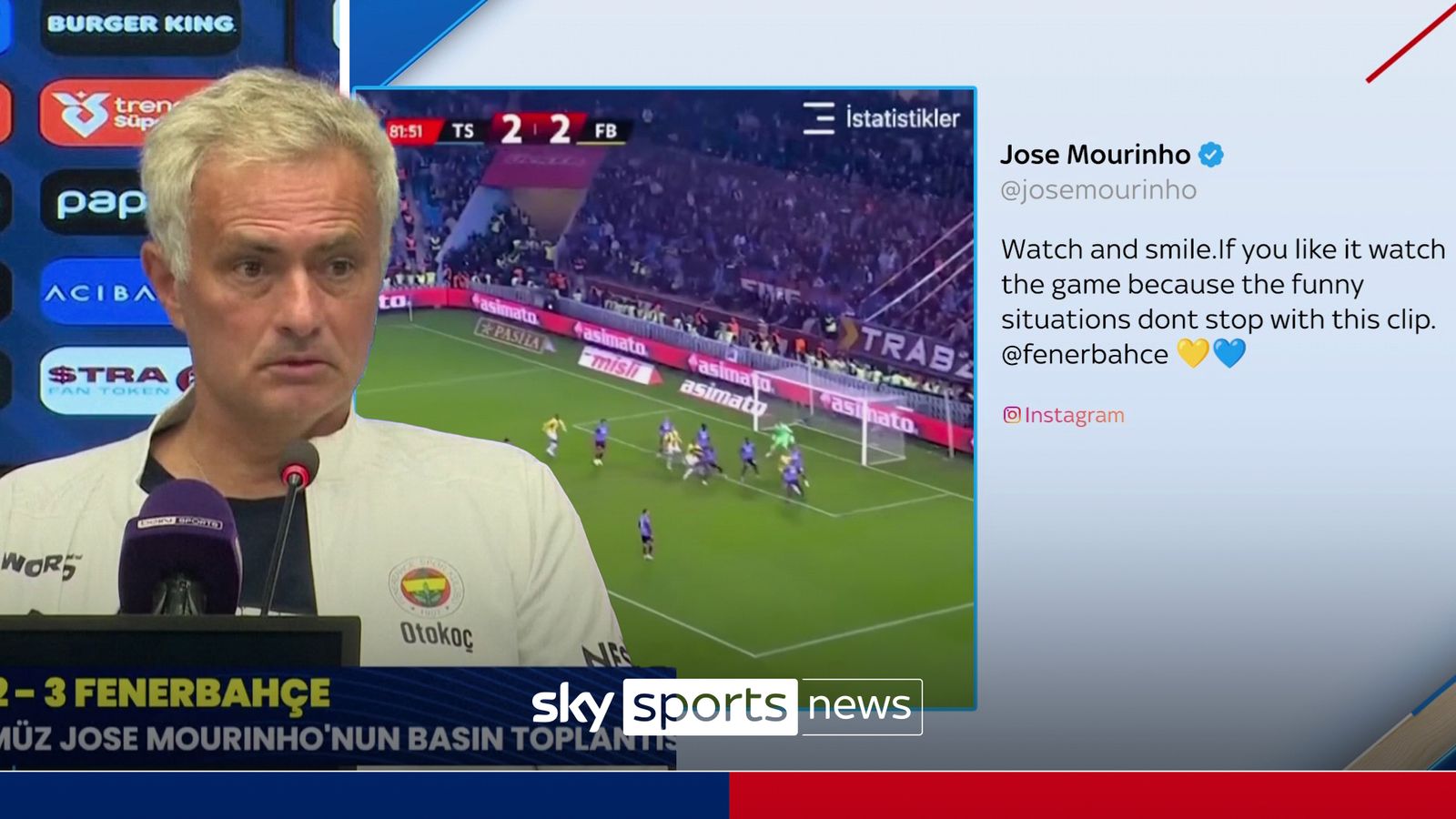 Jose Mourinho takes aim at Turkish football in brutal rant: ‘The ref was having Turkish tea!’