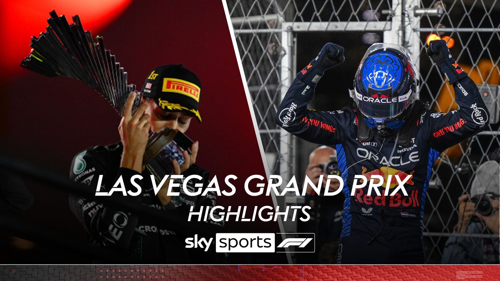 Las Vegas GP: Max Verstappen wins title, George Russell wins race ahead ...