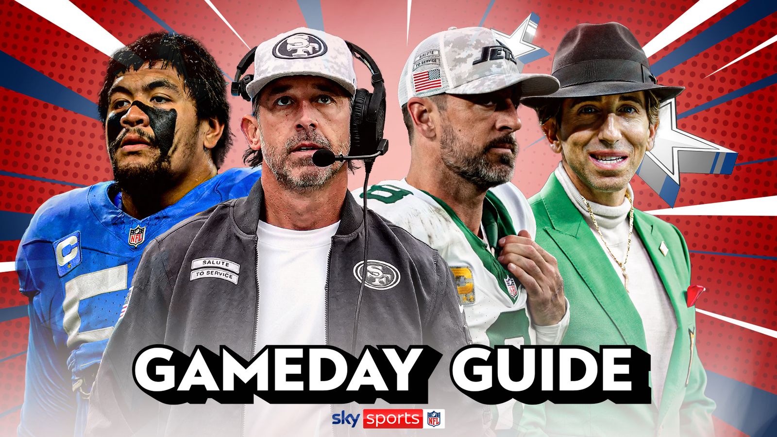 NFL gameday guide: Taylor Swift’s rival, Aaron Rodgers’ despair, Kyle Shanahan pressure and Detroit Lions dominance