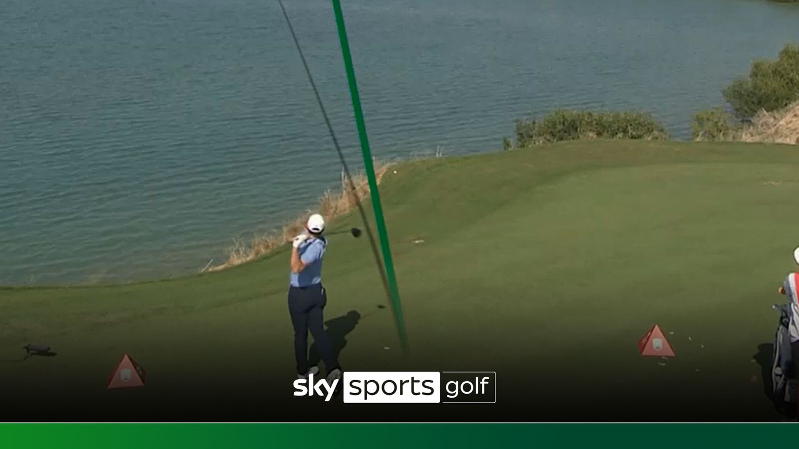 Golf Rory McIlroy smashes 353 yard drive over ocean at Abu Dhabi Golf