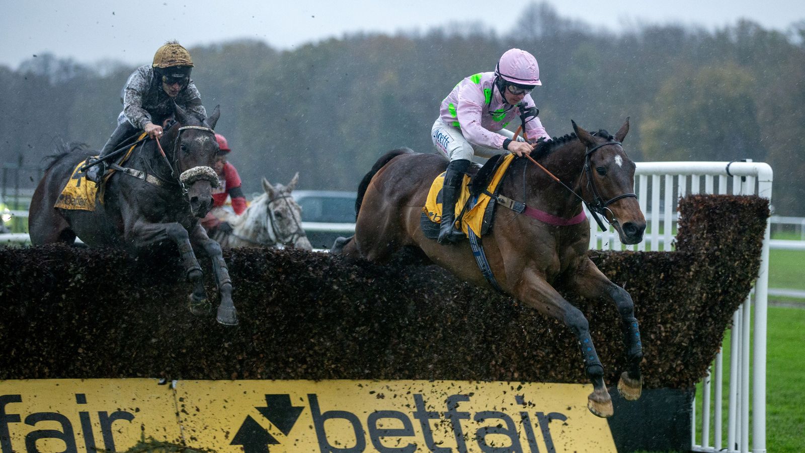 Betfair Chase: Royale Pagaille battles to second success in Haydock feature for Charlie Deutsch and Venetia Williams