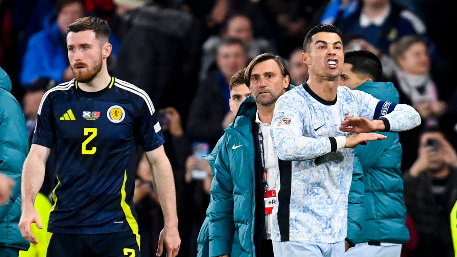 Cristiano Ronaldo’s Hampden ‘huff’ should encourage Scotland in Nations League, says John Carver