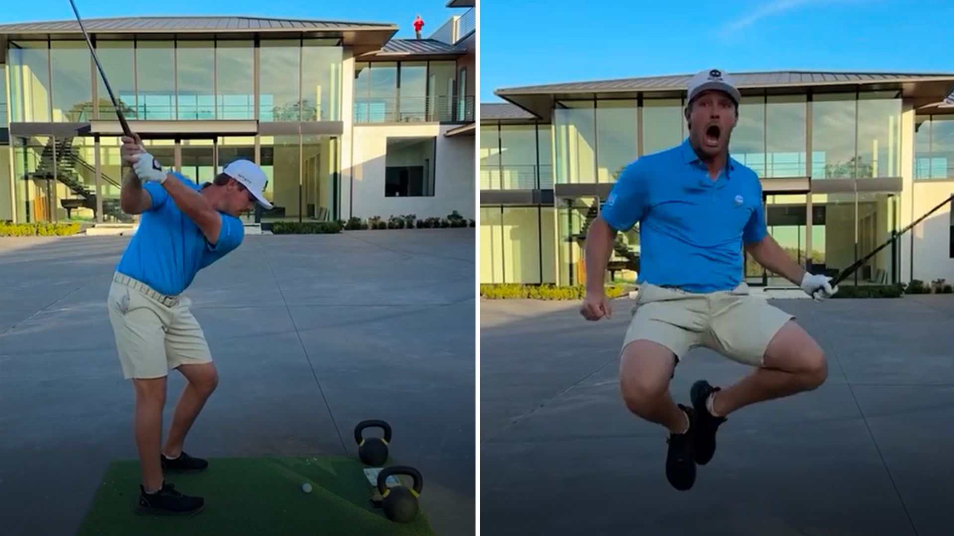 DeChambeau completes unique hole-in-one challenge... over his house?!