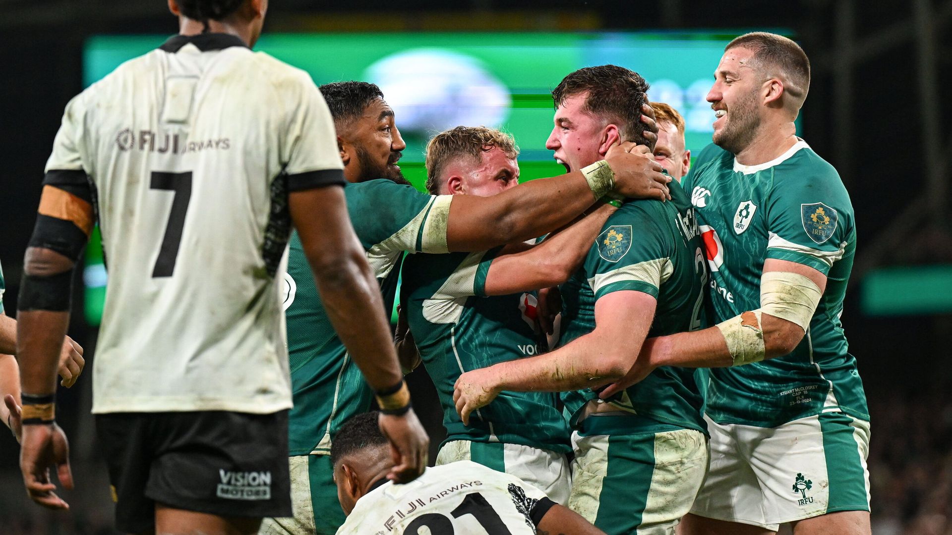 McCarthy scores on debut as Ireland dominate Fiji