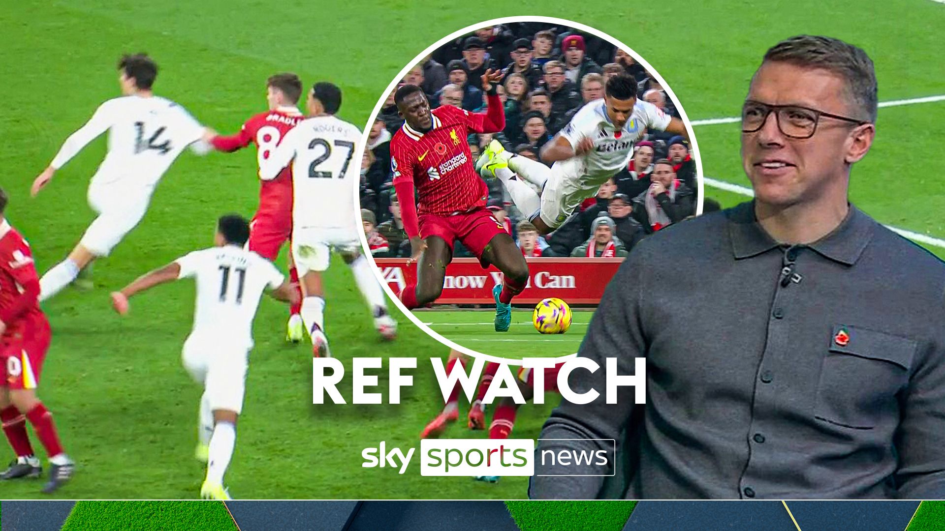 Ref Watch: Villa denied TWO pens against Liverpool | 'You're going soft!'