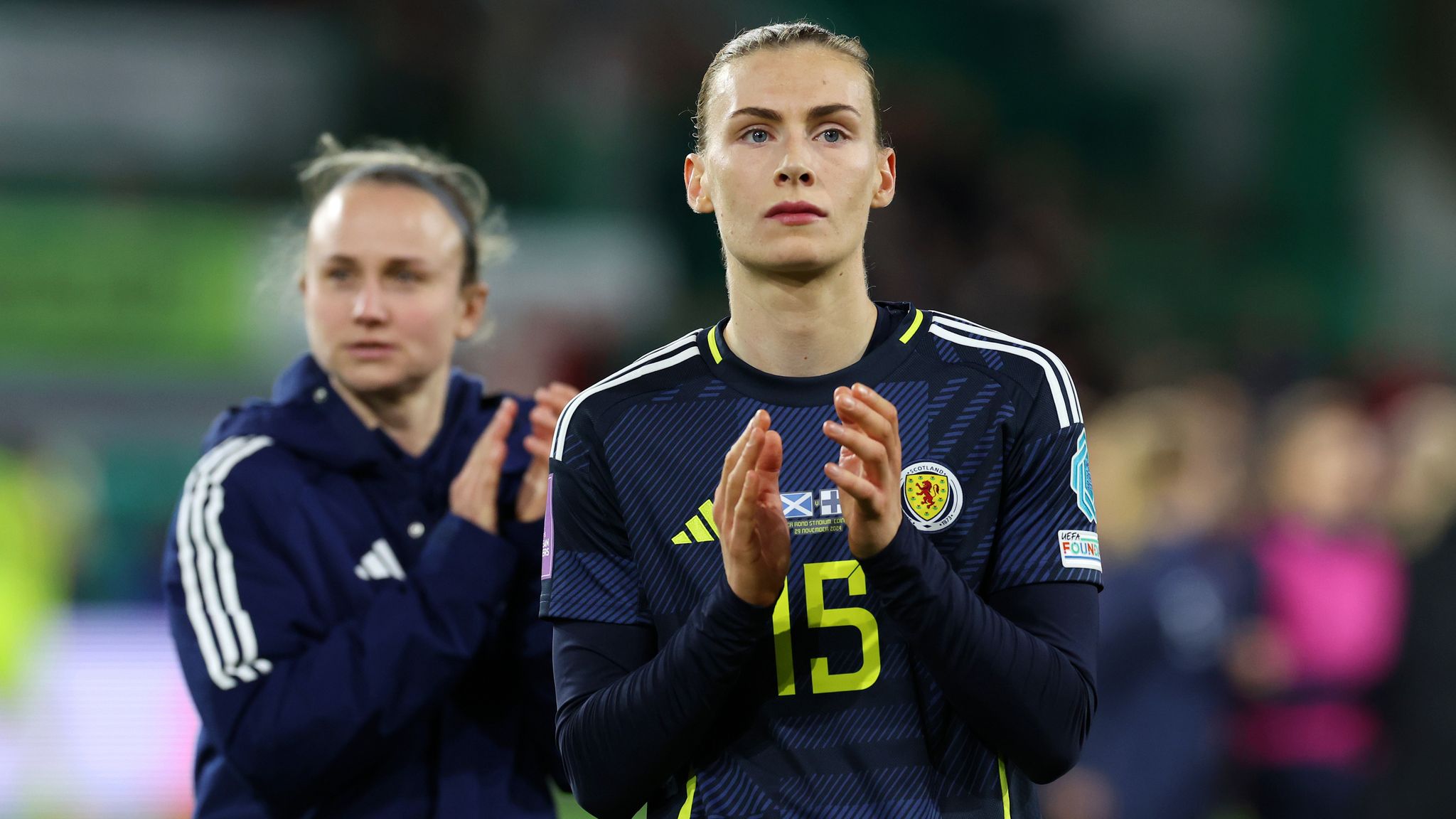 Scotland 00 Finland Home side frustrated in first leg of Euro 2025