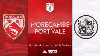 Morecambe 0-1 Port Vale