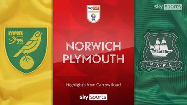 Norwich put SIX past Rooney's Plymouth as Sainz grabs a hat-trick!