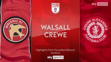 Walsall 1-1 Crewe