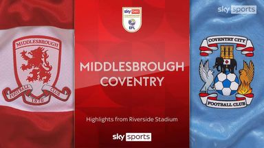 Middlesbrough 0-3 Coventry 