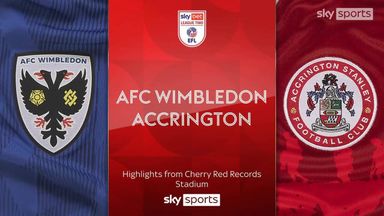 Screamer, volley and 97th-minute equaliser in Wimbledon vs Accrington Stanley!