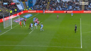   Bobby Thomas heads leveller for Coventry 