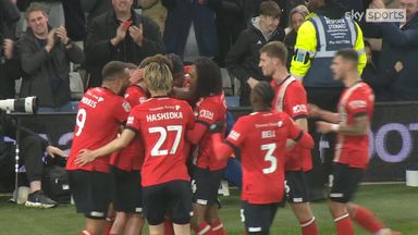 Brown opens scoring for Luton with thunderous header