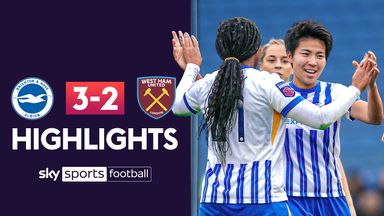 Kirby hits Brighton winner in thrilling victory over West Ham