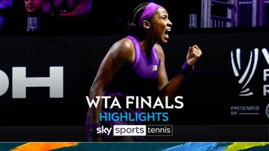 Gauff overcomes Swiatek with straight-sets win in WTA Finals