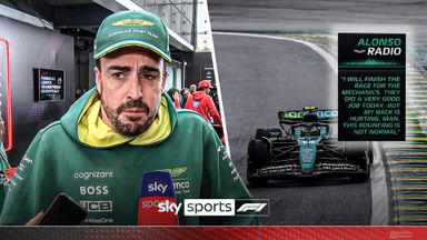 Teary-eyed Alonso gives interview in pain after car struggles